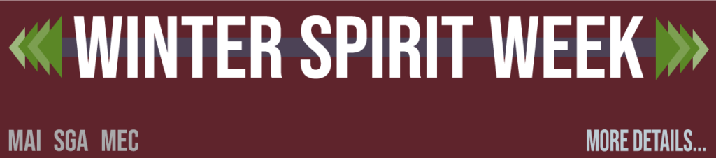 Winter Spirit Week 2022 - Click here for more details