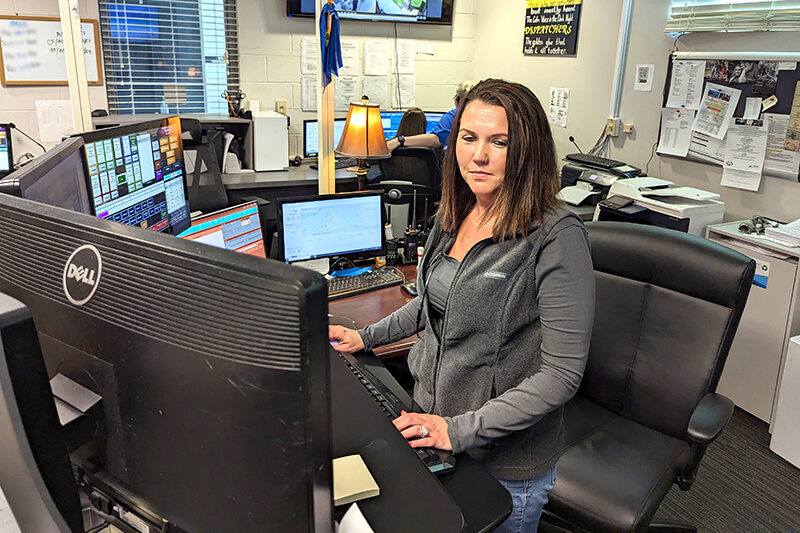 Sgt. Sabrina Mitchell, supervisor with McDowell 911 Communications Center