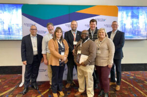 ATD photo l to r front Aprille Bailey, Dr Bo Bennett, Valerie Dobson, back Ladelle Harmon, Chuck Bowling, Dr Brian S. Merritt, Dr. Jonathon Howell, Stacy Buff