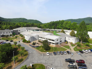 Aerial view of McDowell Tech Community College Main Campus in Marion NC